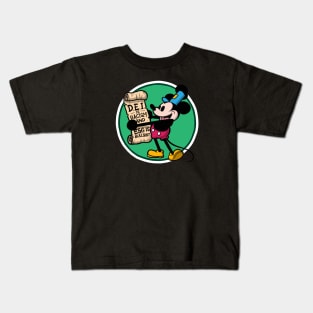 Steamboat Willie's Reminder (DEI Mickey) Kids T-Shirt